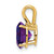 14k 8mm Amethyst pendant XP418AM