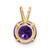 14k 8mm Amethyst pendant XP418AM