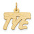 14k Yellow Gold Satin Stars Name Plate XNA80Y