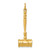 14k 3-D Gavel Charm A1176
