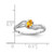 14k White Gold 5x3mm Oval Citrine ring X9707CI