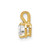 14k 5mm Heart Cubic Zirconia pendant XP428CZ