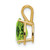 14k 9x6mm Pear Peridot pendant XP426PE