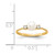 14k 5mm FW Cultured Pearl AAA Diamond ring X9754PL/AAA
