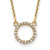 14k Diamond Open Circle Necklace XP5027AAA