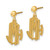 14k Yellow Gold Monogram Dangle Earrings XNE21Y