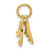 14k Comedy/Tragedy 2-Piece Charm XAC340
