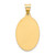 14k Polished and Satin Our Lady Guadalupe Medal Hollow Pendant XR1251