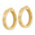 14K Polished Hoop Earrings TF2069