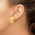 14k Hammered Omega Back Post Earrings TF201
