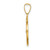 14k Polished and Satin St Francis Medal Hollow Pendant XR1321