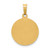 14k Polished and Satin St Francis Medal Hollow Pendant XR1321