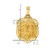 14k Polished and Satin St Michael Badge Medal Hollow Pendant XR1314