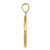 14k Polished and Satin St Joseph Medal Hollow Pendant XR1341