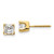 14k AAA Quality Complete Princess-cut Diamond Earrings XAP7AAA