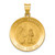 14k Polished and Satin St Francis Medal Hollow Pendant XR1323