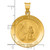 14k Polished and Satin St Francis Medal Hollow Pendant XR1323