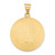 14k Polished and Satin St Francis Medal Hollow Pendant XR1323