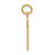 14K Laser Designed Ankh Cross Charm XR1064