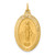 14k Solid Polished/Satin Medium Oval Miraculous Medal XR1758