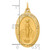 14k Solid Polished/Satin Medium Oval Miraculous Medal XR1758