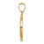 14k Polished and Satin St Gabriel Medal Hollow Pendant XR1327