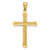14K Diamond-cut Cross Pendant XR1703