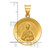 14k Polished and Satin St Nicholas Medal Hollow Pendant XR1371