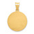 14k Polished and Satin St Nicholas Medal Hollow Pendant XR1371