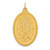 14k Solid Polished/Satin Large Oval Miraculous Medal XR1760
