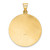 14k Polished and Satin St Florian Medal Hollow Pendant XR1320