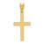 14k Sandblasted Cross Pendant XR100