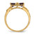 14k Gold Polished Rhodolite Bow Ring XBS521