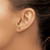 14K White Gold Diamond and Peridot Birthstone Earrings XBE187W