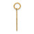 14K Laser Designed Cross Charm XR1048