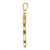 14k Polished and Textured Solid Chai Symbol Pendant XR2015