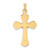 14k Two-tone Polished Solid INRI Crucifix Pendant XR1867