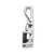 14k White Gold Sapphire and Diamond Pendant XBS256