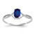 14k White Gold Sapphire Birthstone Ring XBR428