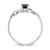 14k White Gold Sapphire Birthstone Ring XBR428