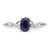 14k White Gold Sapphire Birthstone Ring XBR428