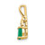 14k Emerald and Diamond Pendant XBS278