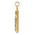 14k Two-tone Hollow Crucifix Pendant XR1845