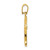 14k Polished Cross Pendant XR1418