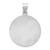 14k White Gold Polished/Satin St Michael Medal Hollow Pendant XR1364
