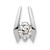 14k White Gold 5.25mm AA Diamond Slide XS655AA