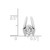 14k White Gold 5.25mm AA Diamond Slide XS655AA