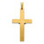 14k Two-tone INRI Hollow Crucifix Pendant XR311