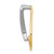14k Two-Tone A Diamond Teardrop Slide XS895A
