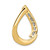14k Two-Tone A Diamond Teardrop Slide XS895A